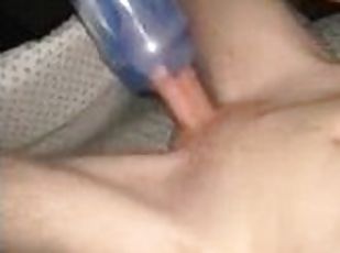 Pale Cock Stuffs Tight Soaked Fleshlight Wishing It Was You