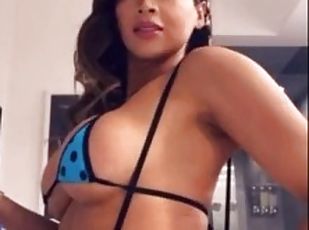 Sexy latina strip and dance homemade