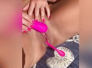 Dreamgirl - Hot Fit Milf squirt, blow and fuck in Public