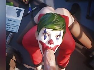 Victoria Chase Clown Fetish Blowjob Deepthroat (with sound) 3d animation hentai life is strange