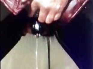 PERMANENT CHASTITY AND MILKED DRY BY FUCKING MACHINE
