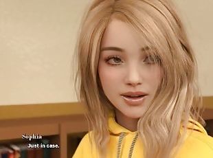 Amateur, Adolescente, Universidad, Rubia, Mona, 3d