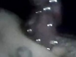 Pierced Cock Late Night/Early Morning Cum