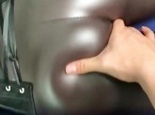 masturbation, amatör, latinska, massage, rumpa, slyna, pov, rumpa-butt, fetisch, latex