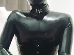 japonais, bdsm, latex, bondage, bottes, masque, caoutchouc, taquinerie