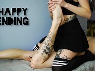 Pantat, Cumshot (keluarnya sperma), Handjob (seks dengan tangan wanita pada penis laki-laki, Pijat, Pasangan, Upskirt (bagian dalam rok), Stocking (Stockings), Sudut pandang, Fetish (benda yang dapat meningkatkan gairah sex), Orang biadab