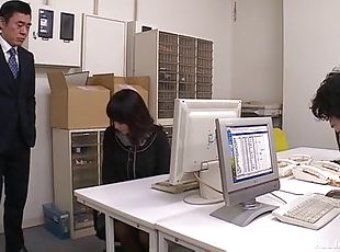 Asiatique, Poilue, Masturbation, Bureau (Office), Chatte (Pussy), Amateur, Japonais, Jambes