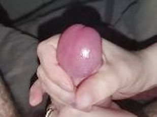 Helping hand huge cum shot