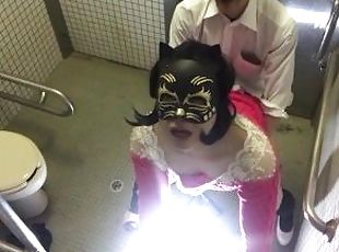 Public, Transsexuelle, Amateur, Anal, Fellation, Ejaculation sur le corps, Japonais, Ejaculation interne, Toilette