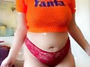 Big Tiddy Orange Fanta Girl Aamira Ardalan