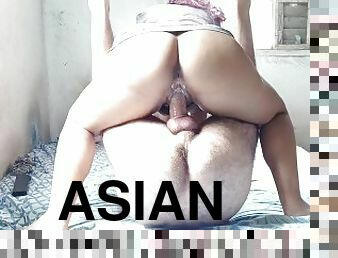 asiatique, levrette, grosse, chatte-pussy, anal, belle-femme-ronde, parfait, petite, humide, bite