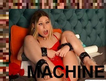 Beauty Aurora is pounded nonstop by a sex machine