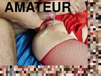 énorme, collants, chatte-pussy, amateur, babes, ejaculation-sur-le-corps, pieds, culotte, ejaculation, résille