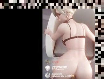 MERCY HARD ANAL FUCKED ON INSTAGRAM LIVESTREAM  HOTTEST OVERWATCH HENTAI ANIMATION 4K 60FPS