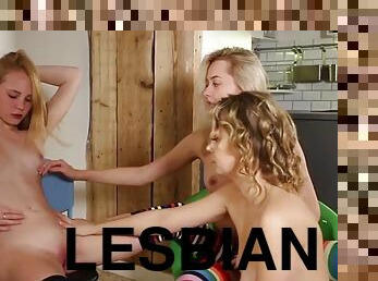 rusoaica, lesbiana, adolescenta, sarutand, amuzant, fetish