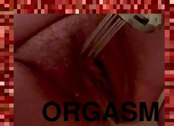 bad, storatuttar, masturbation, orgasm, amatör, milf, dusch, ensam, vått