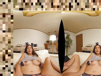 Hot Japanese nymph VR hardcore porn video