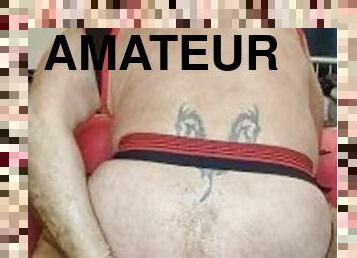 amatör, gay, dildo, ensam, tatuering