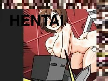 Minecraft Characters Fucked a Sexy Girl with Super Tits and Big Ass 3 UNCENSORED HENTAI