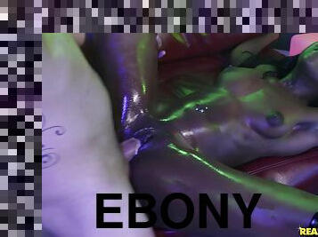 Exciting ebony whore impassioned sex video
