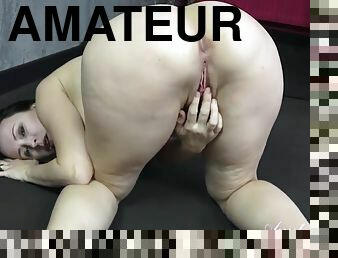 hårig, masturbation, fitta-pussy, amatör, brudar, milf, stripp, träning