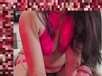 vieux, amateur, fellation, latina, 18ans, lingerie, mignonne, plus-agée, bite, talons-hauts