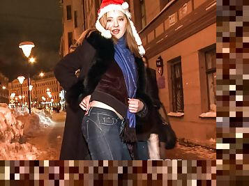 Christmas Night Hardcore European Anal Fucking in Jeans