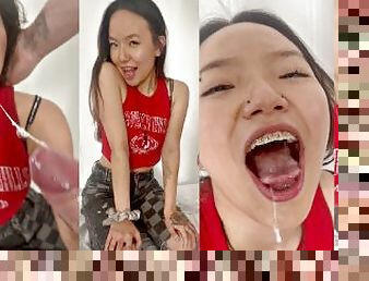 asiatique, babes, fellation, ejaculation-sur-le-corps, ados, hardcore, pornstar, japonais, branlette, ejaculation