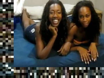 PREMIUMGFS - Ebony lesbian teens playing with pussy