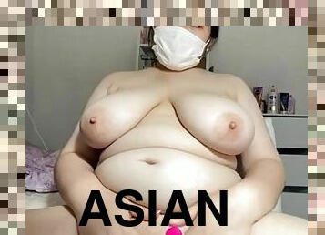 asiatisk, storatuttar, amatör, bbw, thailändsk, söt, rumpa-butt
