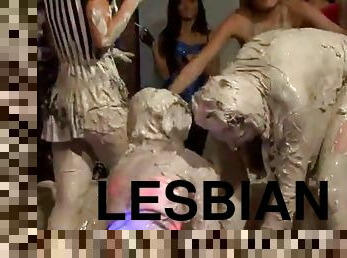 Reality lesbian mud wrestling show