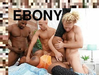 Kinky ebony chubby mom gangbang incredible xxx story