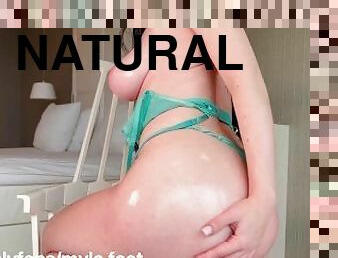 store-patter, massage, røv-booty, naturlig, patter, perfekt, brunette, saftig