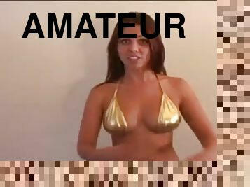 amatérske, sólo, bikini