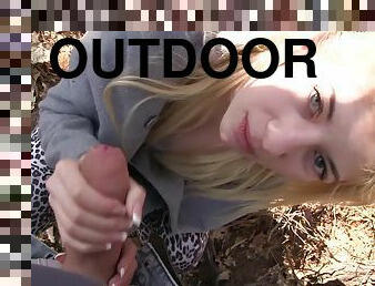 Good-looking hussy hardcore outdoor sex clip