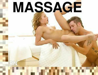 Hot massage and sexual sex fucking with a sexy blonde MILF