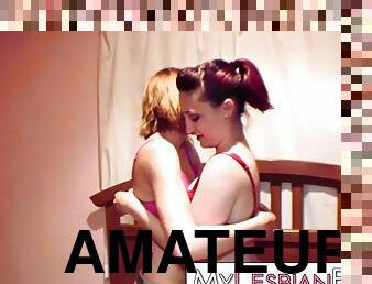 amatööri, lesbo-lesbian, teini, eka-kerta, dildo