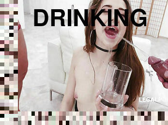 Alita Angel Drinking Piss - HD