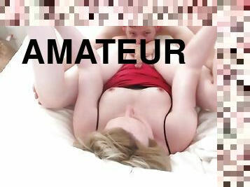 Amateur guy makes love with shemale stepmother on webcam