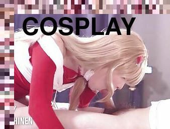 Nikke, sexy Santa Viper Cosplayer gets fucked, Asian Christmas Hentai Crossdresser cosplay transexual 5