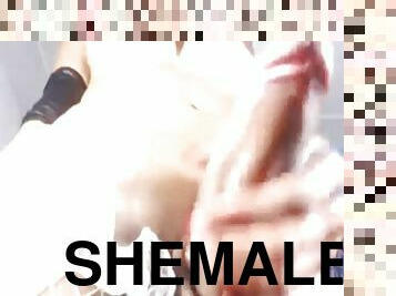 masturbation, shemale, ensam, retande