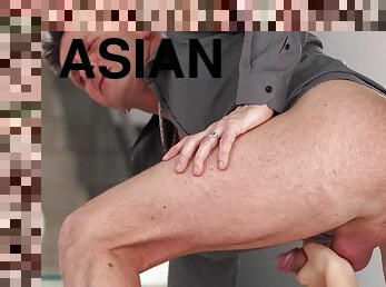 asiatisk, masturbation, anal, brudar, cumshot, hardcore, vacker, action, exotisk