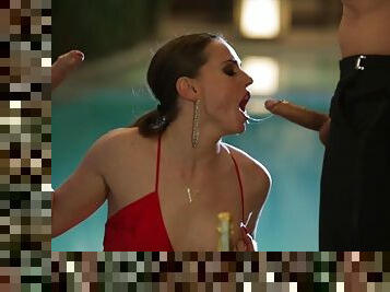 HELLCAT Tori Black Takes on two Cocks in an Award Show after Party