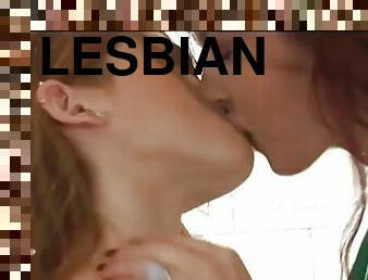 Gorgeous redheads have a hot lesbian moment