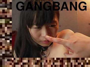 Nipponese lustful babe gangbang sex clip