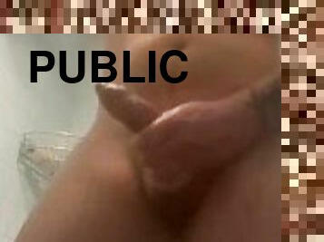 Public shower jerk off ) Cum with me :D