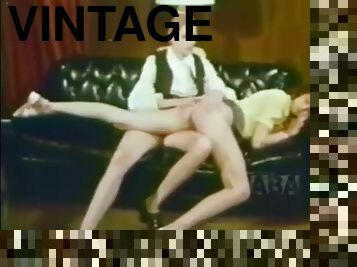 Vintage mother loves rubbing and fingering daughter's pussy xlx
