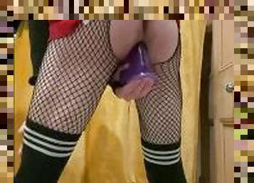 traseiros, amador, anal, adolescente, brinquedo, puta-slut, dildo, fetiche, selvagem, botas