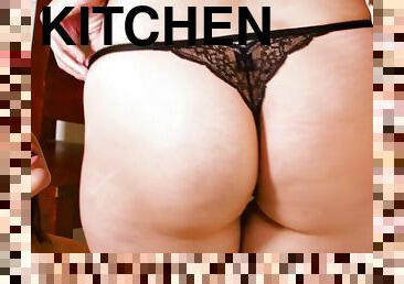 Alison Rey and Allie Eve Knox licking in the kitchen