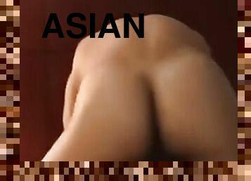 asiatisk, orgasm, fru, amatör, anal, mörkhyad, creampie, svart, trekant, dubbel